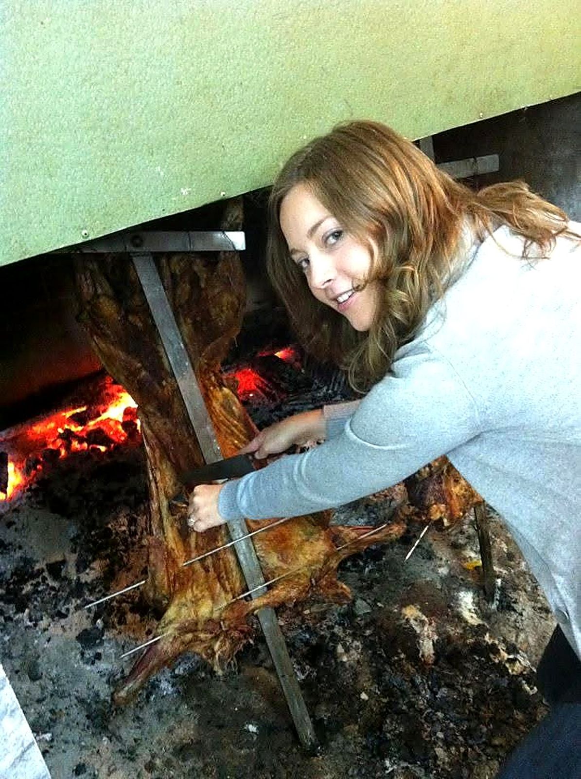 Asado de cordero al palo